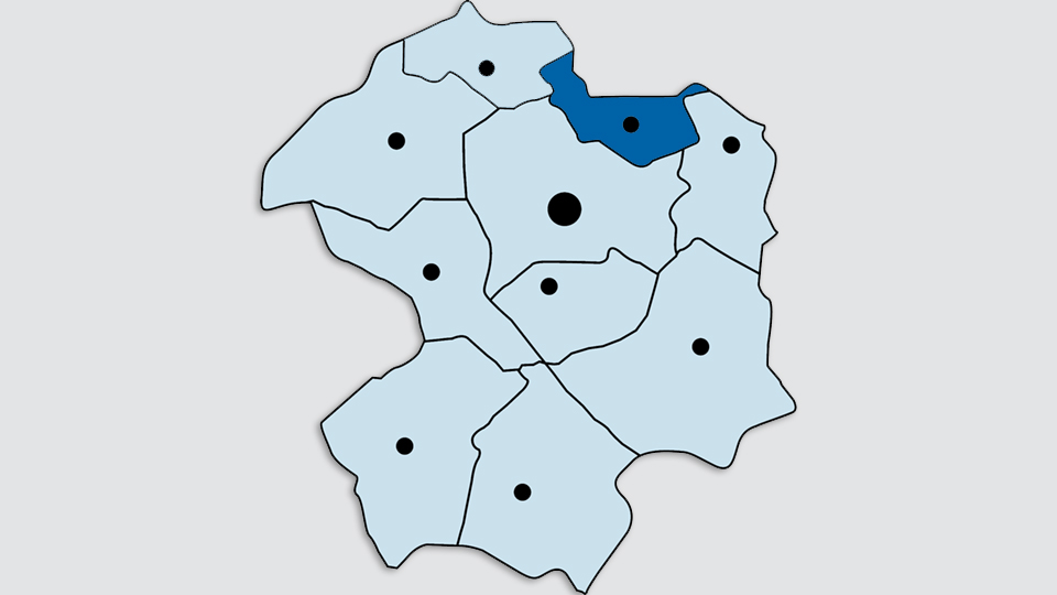 Kreiskarte - Stadt Bad Lippspringe