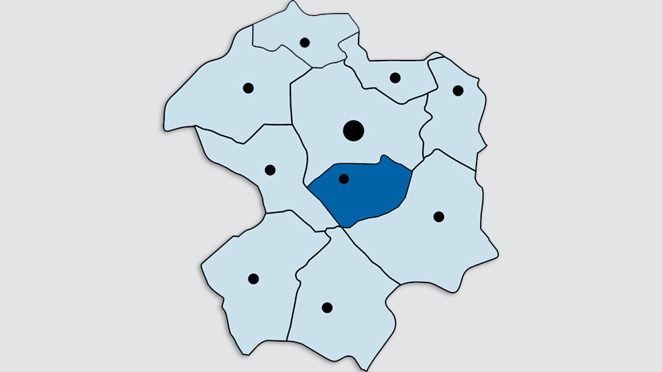 Kreiskarte - Gemeinde Borchen