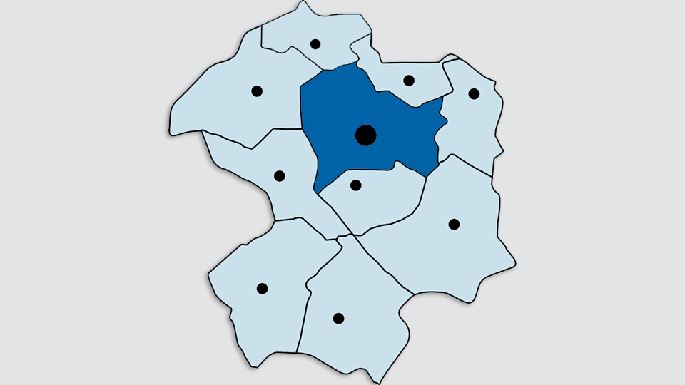 Kreiskarte - Stadt Paderborn