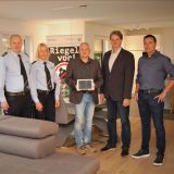 Die Fachberater in Sachen Einbruchschutz: v.l. KHK Randolf Latusek und KHK'in Monika Freff von der Polizei Paderborn sowie Michael Vollstedt, Walter Nixdorf und Oliver Drüke vom SmartHome Paderborn e.V.