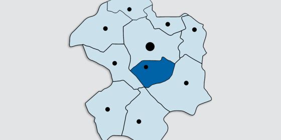 Kreiskarte - Gemeinde Borchen
