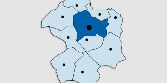 Kreiskarte - Stadt Paderborn