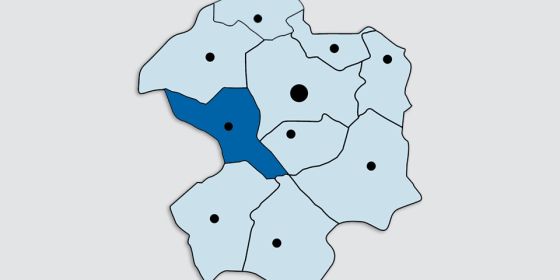 Kreiskarte - Stadt Salzkotten